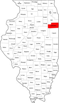 Kankakee County Map